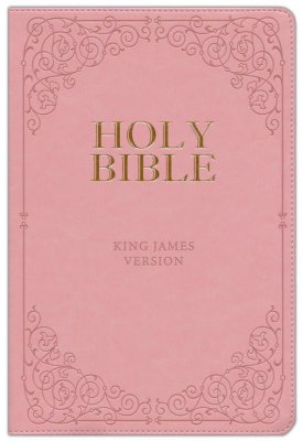 Giant Print Indexed KJV Bible (Pink Imitation Leather)