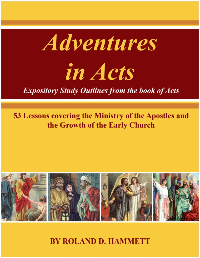 Adventure In Acts: The Disciples Of Christ In Action (Book and Reproducible Lessons on CD-ROM)