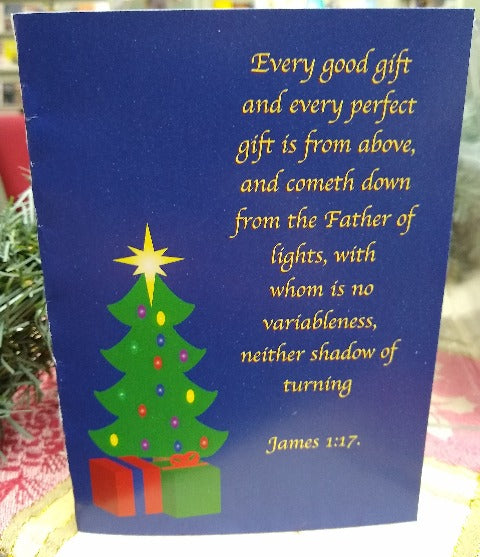 Christmas Card - James 1:17 (Designs by Jaya - Card 3)
